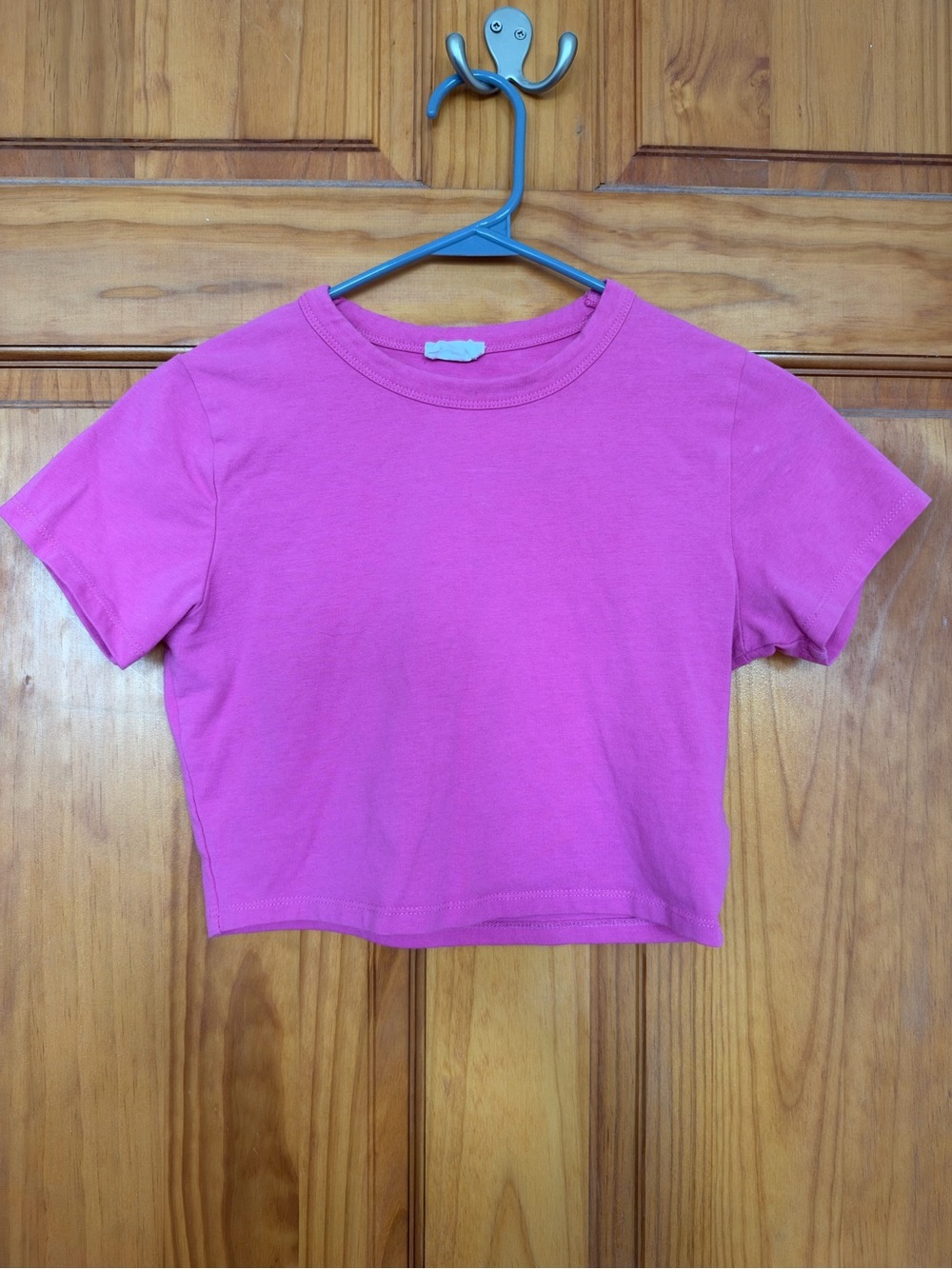 Cotton On Bright Pink Crop Tee - Short Sleeve Girls' Top